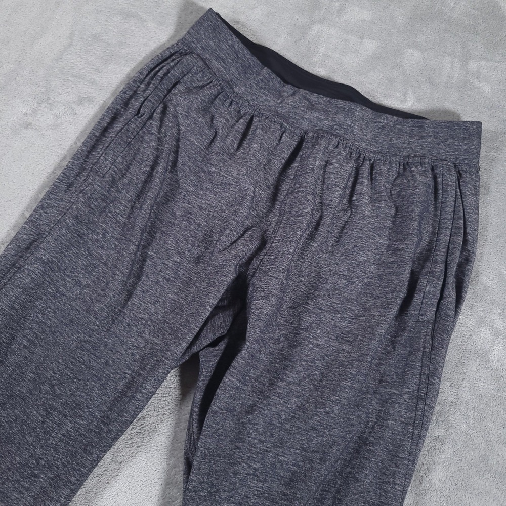 Lululemon Surge Jogger Mens Medium Gray Heather Ankle Zip Running Pants Legacy